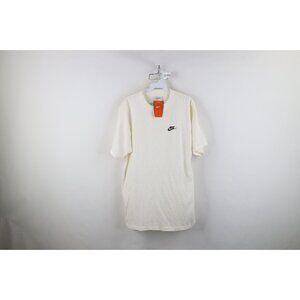 Deadstock Vintage 90s Nike Mens Large Travis Scott Mini Swoosh T-Shirt White